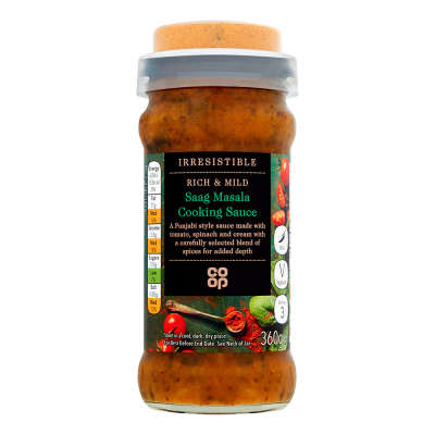 Co-op Irresistible Saag Masala 360g