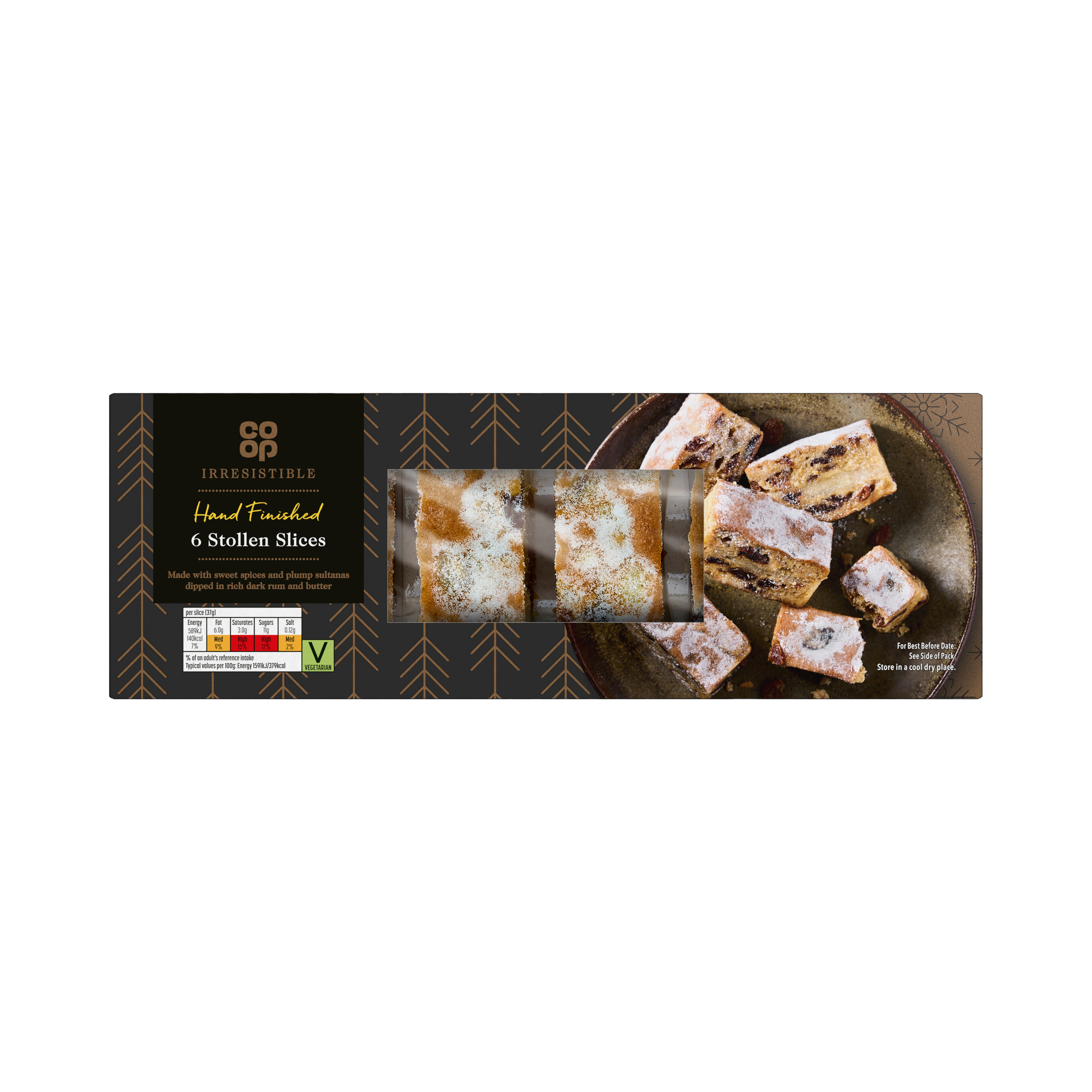 Co-op Irresistible Stollen Slices 6PACK