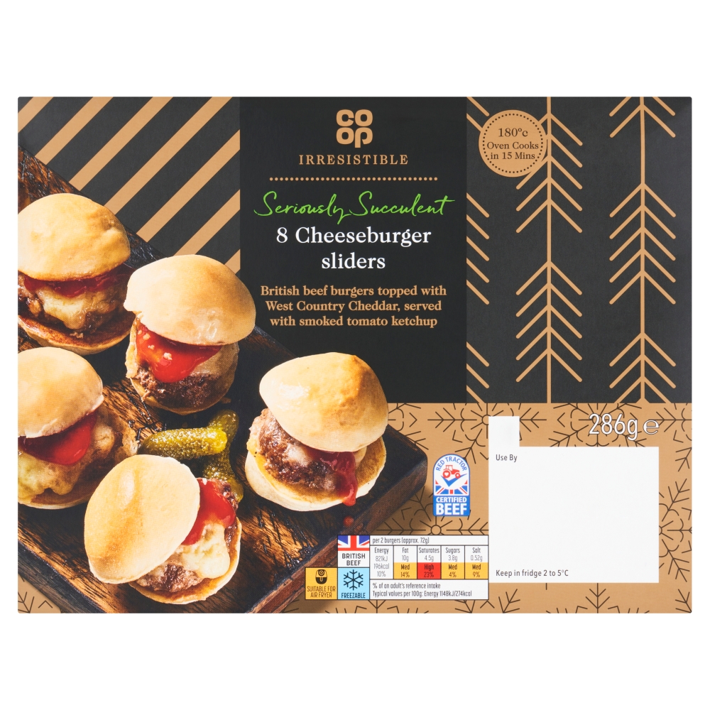 Co-op Irresistible Mini Cheese Burger Sliders​ 286g 