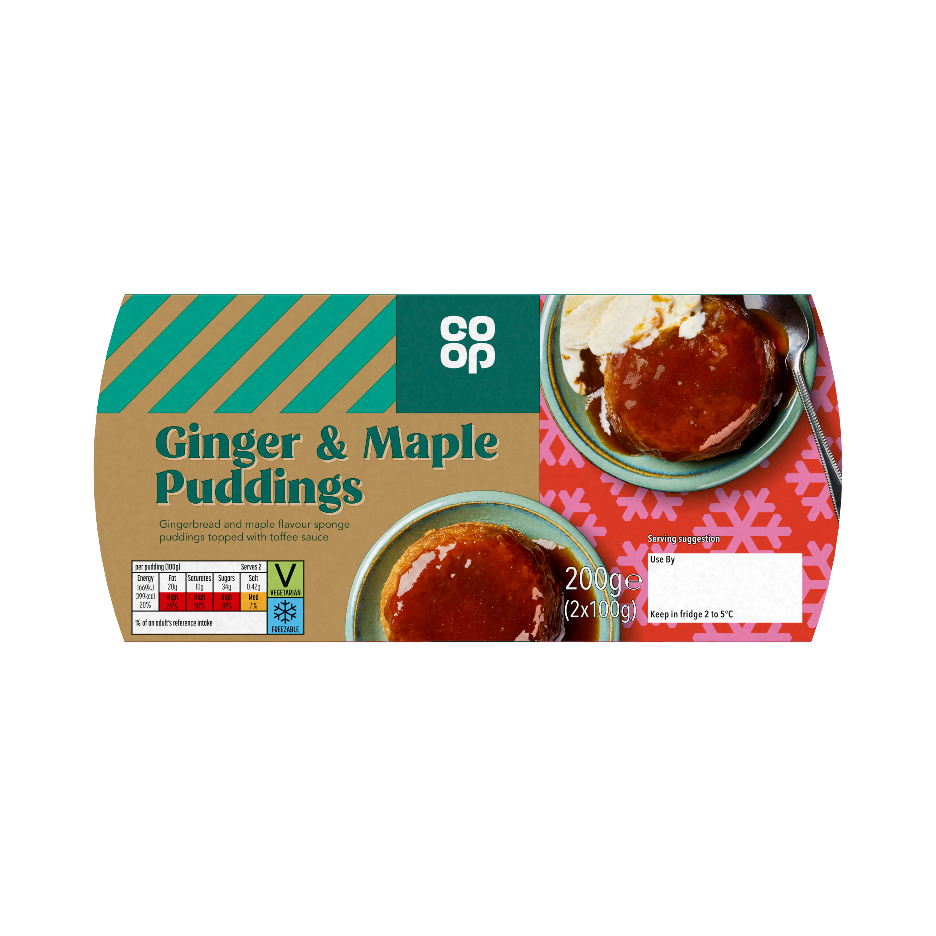 Co-op Ginger and Maple Puddings