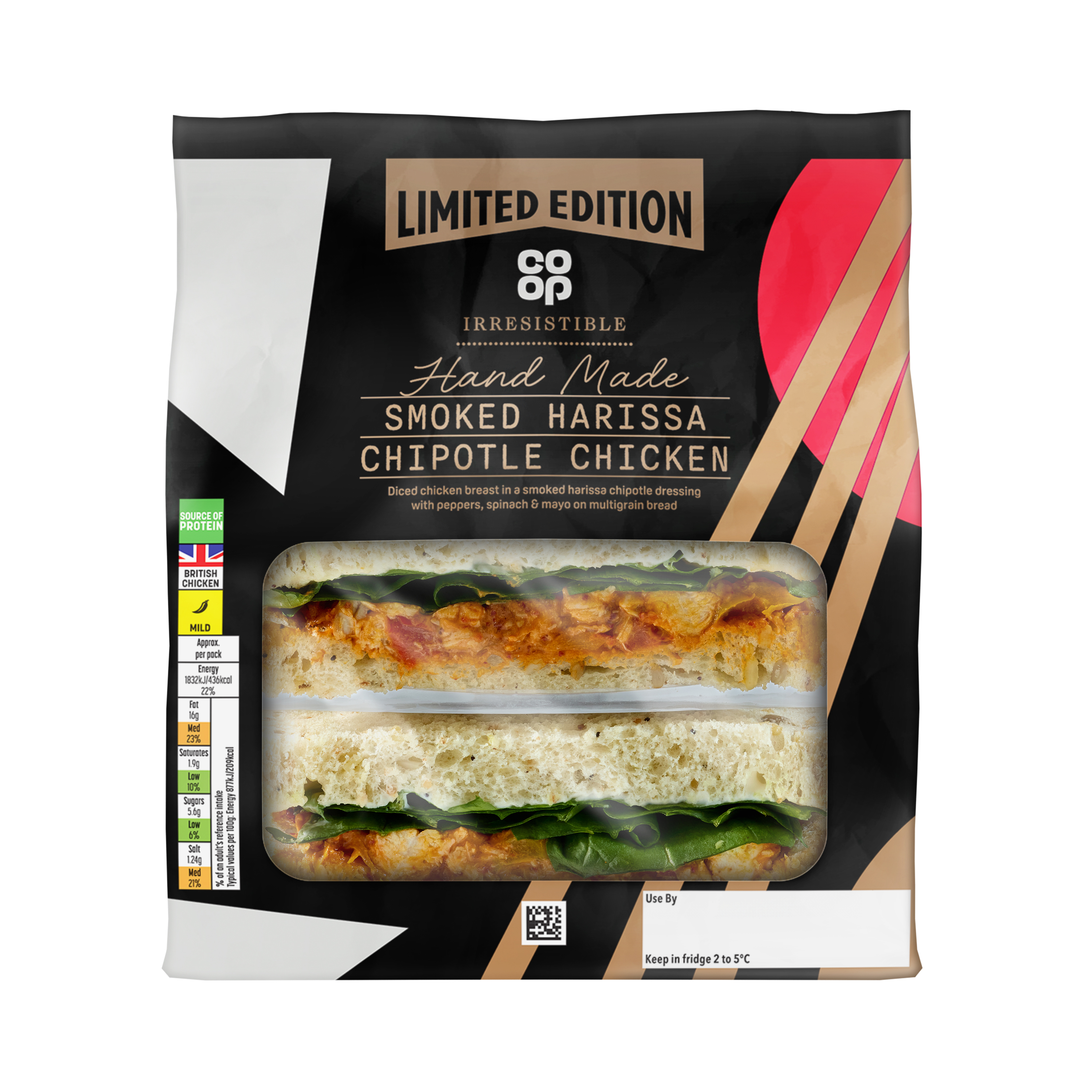  Co-op Irresistible Smoked Harissa Chipotle Chicken Sandwich