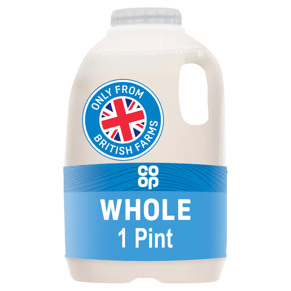 Co-op 1 Pint Fresh Semi-skimmed Milk 568ml