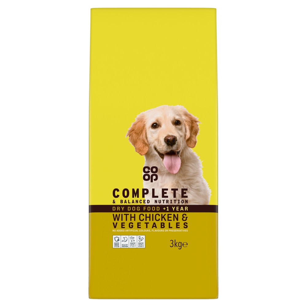 Co-op Dry Dog Food with Chicken and Veg 3kg