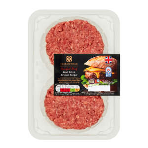 Co-op Irresistible Hereford Beef Rib & Brisket Burger 340g