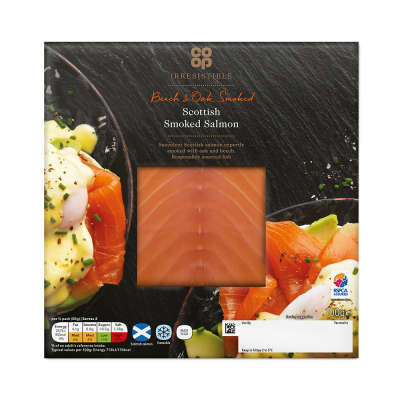Co-op Irresistible Beech & Oak Smoked Scottish Smoked Salmon 100g
