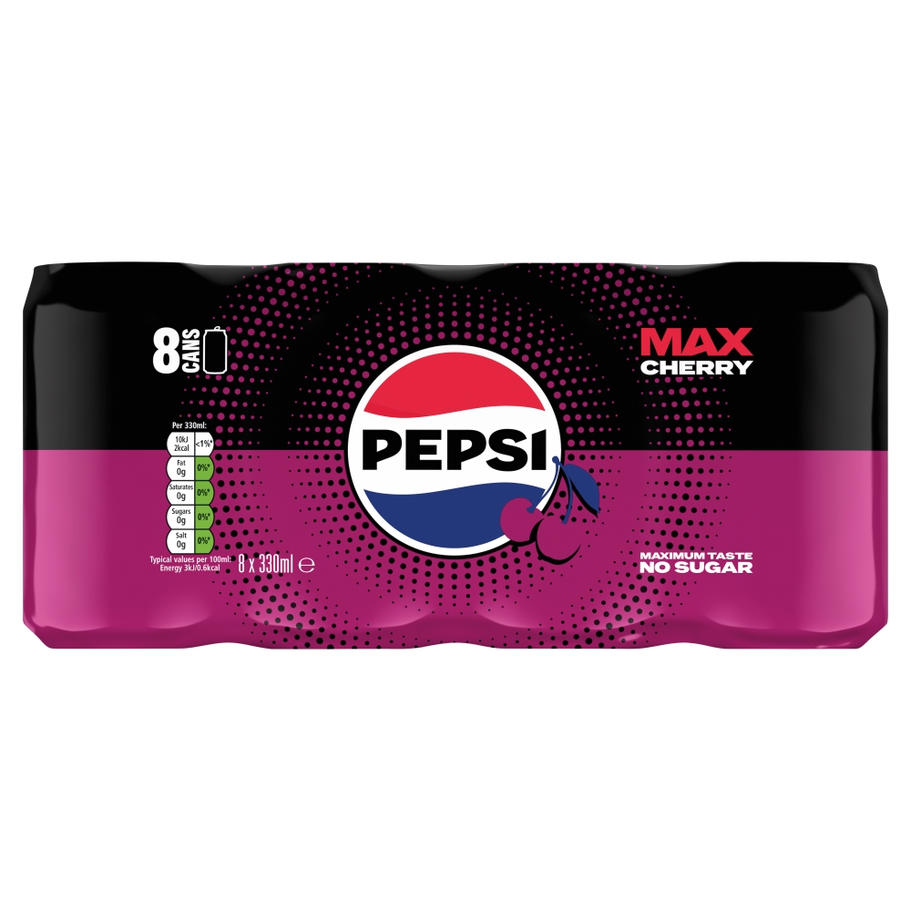 Pepsi Max Cherry 8x330ml