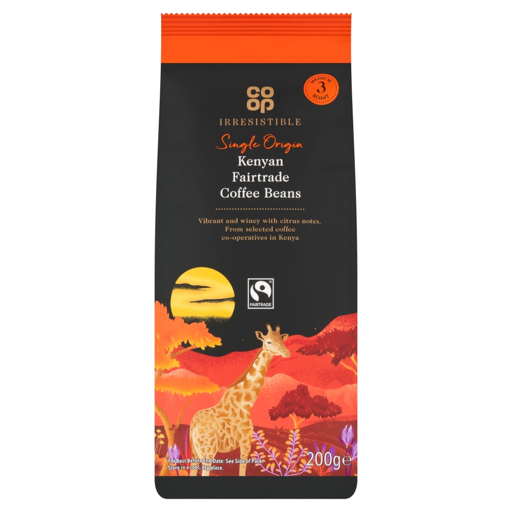 Co-op Irresistible Fairtrade Colombian Beans 200g