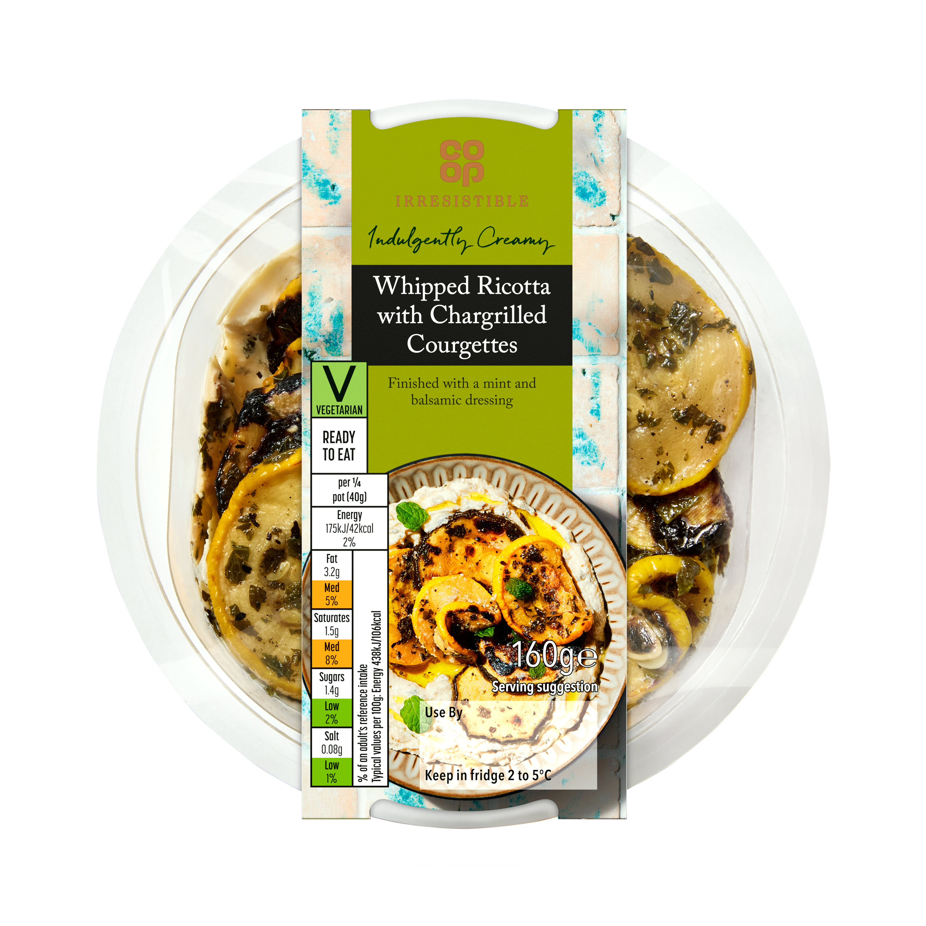 Co-op Irresistible Ricotta & Courgettes​ 160g