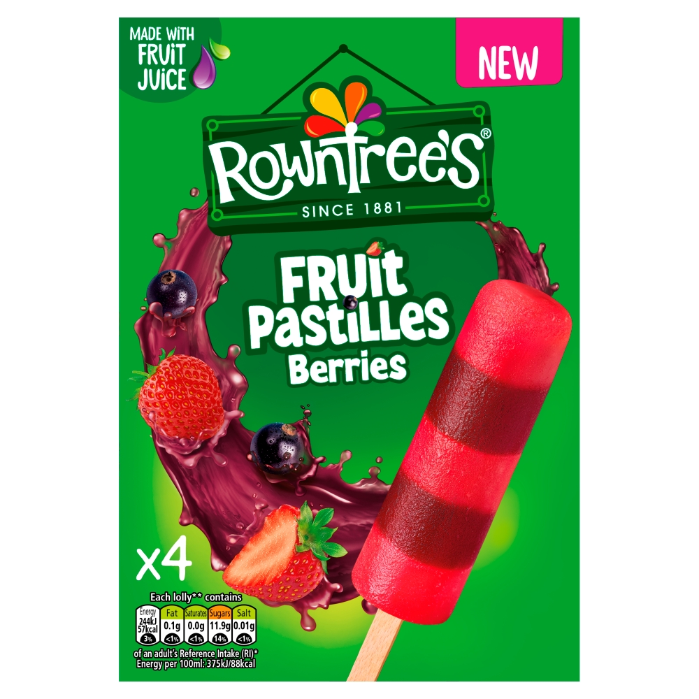 Rowntrees Fruit Pastille Berries 4x65ml