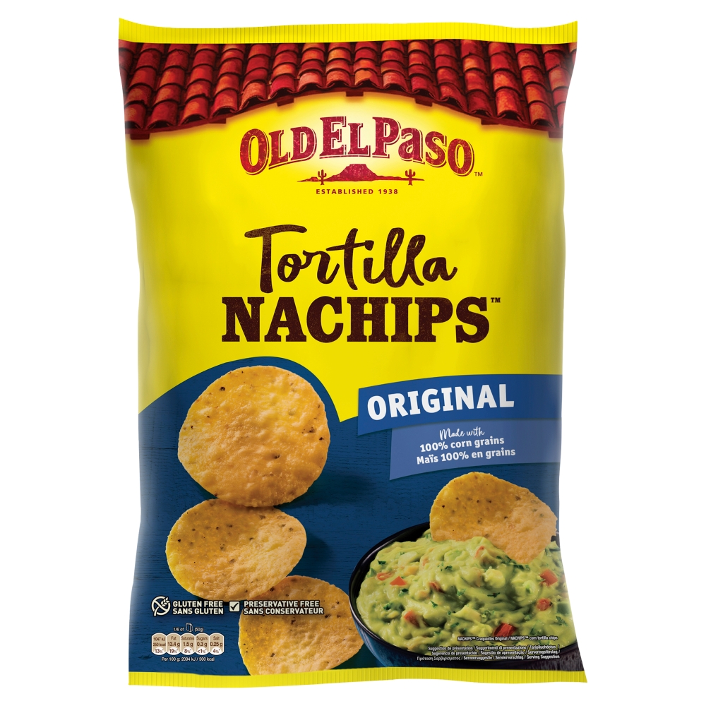 Old El Paso Tortilla Nachips Org 185G         