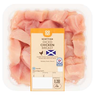 Co-op Scottish Diced Chicken Breast 350g
