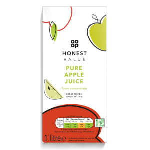 Co-op Honest Value Pure Apple Juice 1 Ltr