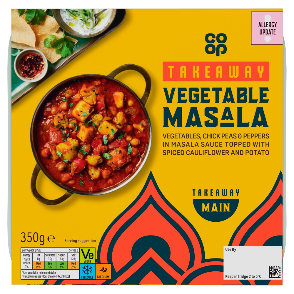 Co-op Takeaway Vegetable Masala 350g