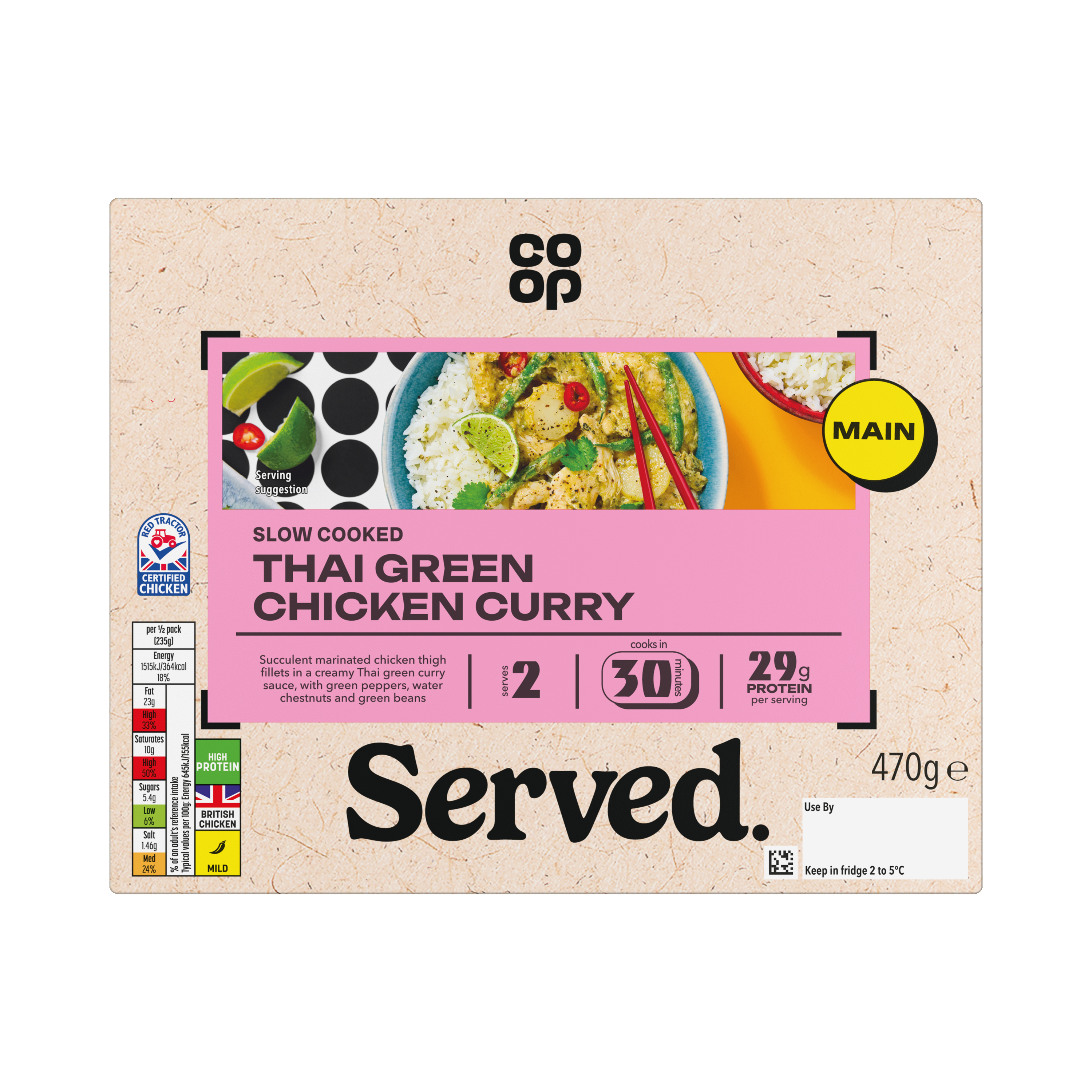 Co-op Thai Green Chicken Curry 470g
