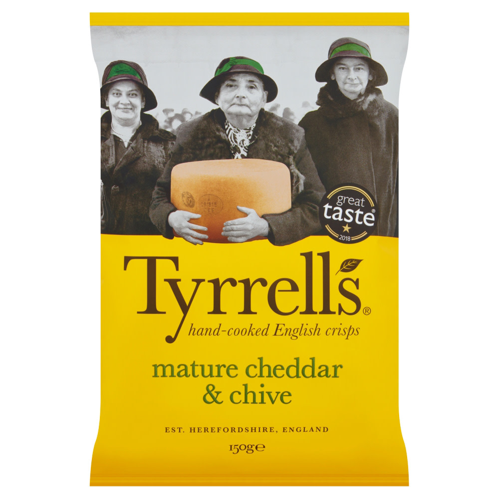 Tyrrells Mature Cheddar & Chive Sharing Crisps