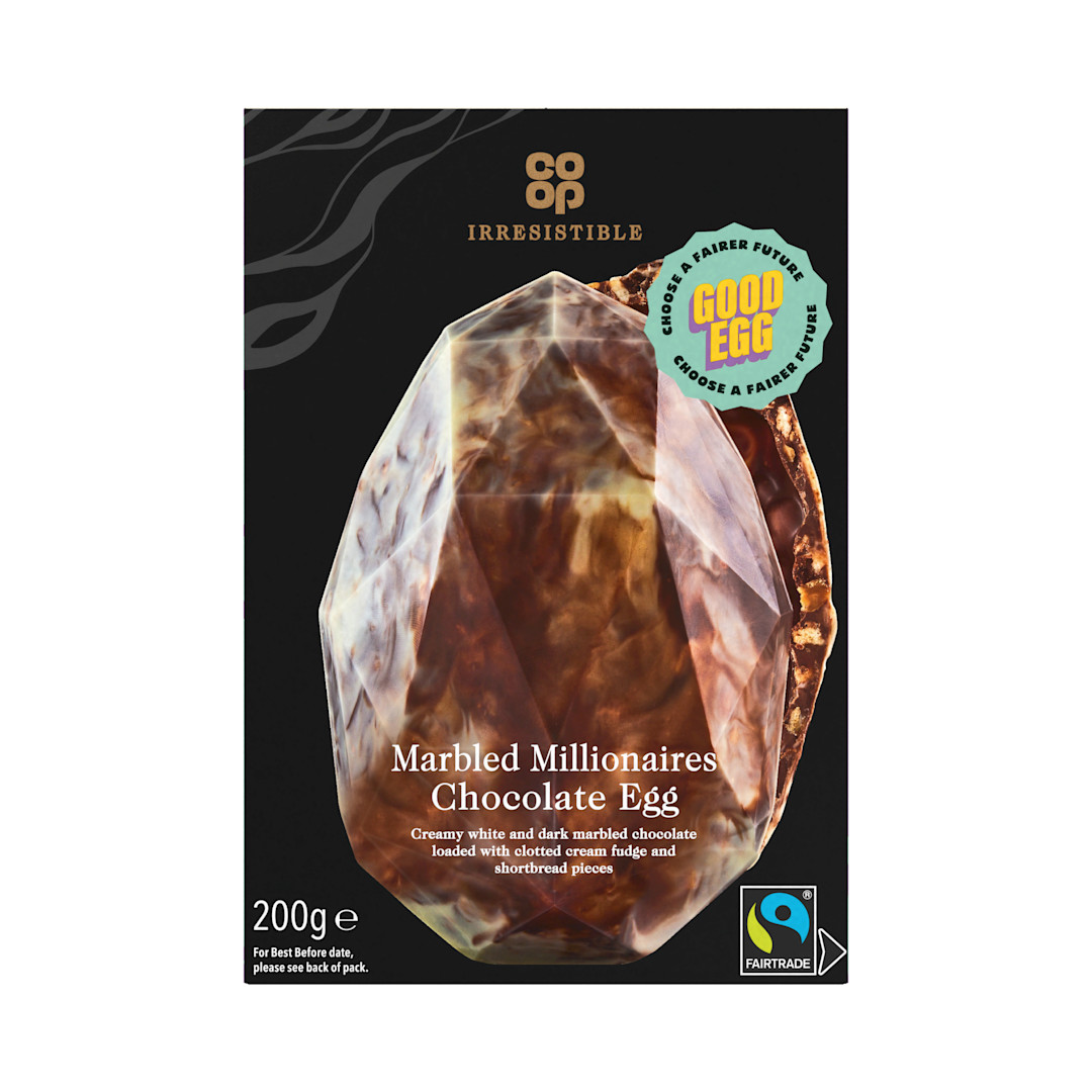 Co-op Marbled Egg with Fudge and Biscuits