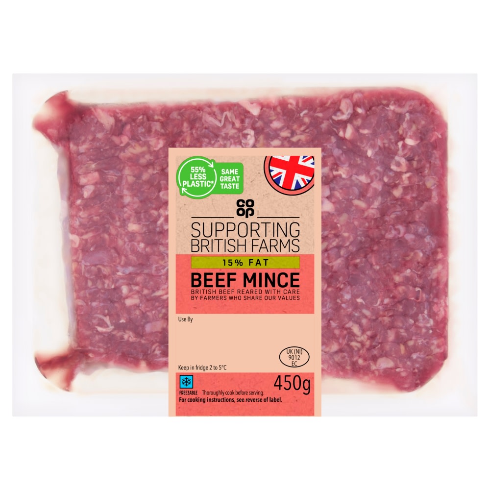 Co-op British 15% Fat Mince 450g