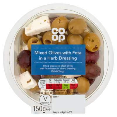 Co-op Mixed Olives & Feta 150g