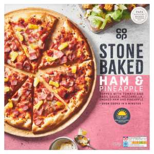 Co-op Stonebaked Ham & Pineapple Pizza 352g