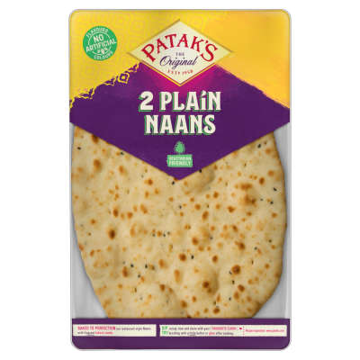Patak's Plain Naans 2s
