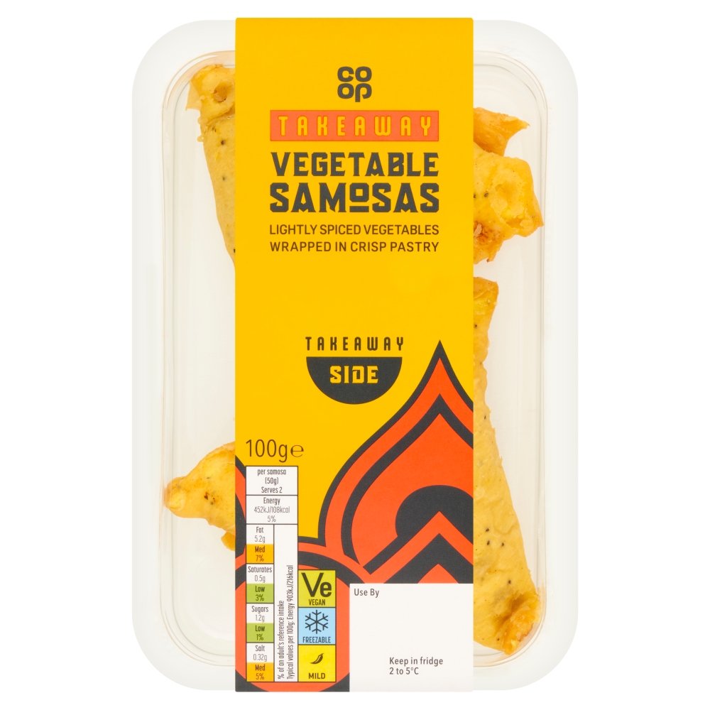 Co-op Vegetable Samosas 100g 
