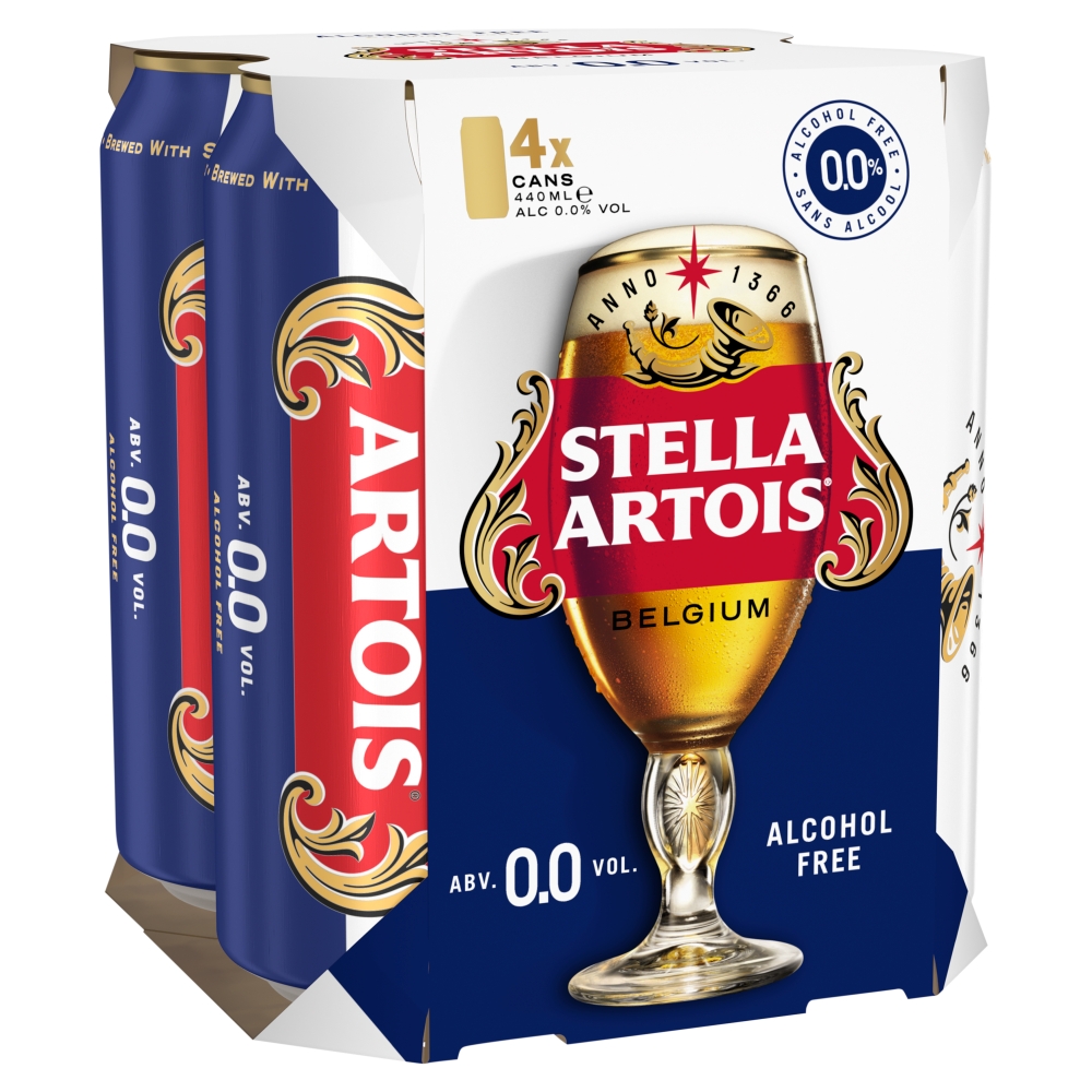 Stella Artois 0.0 Cans 4X440ML           