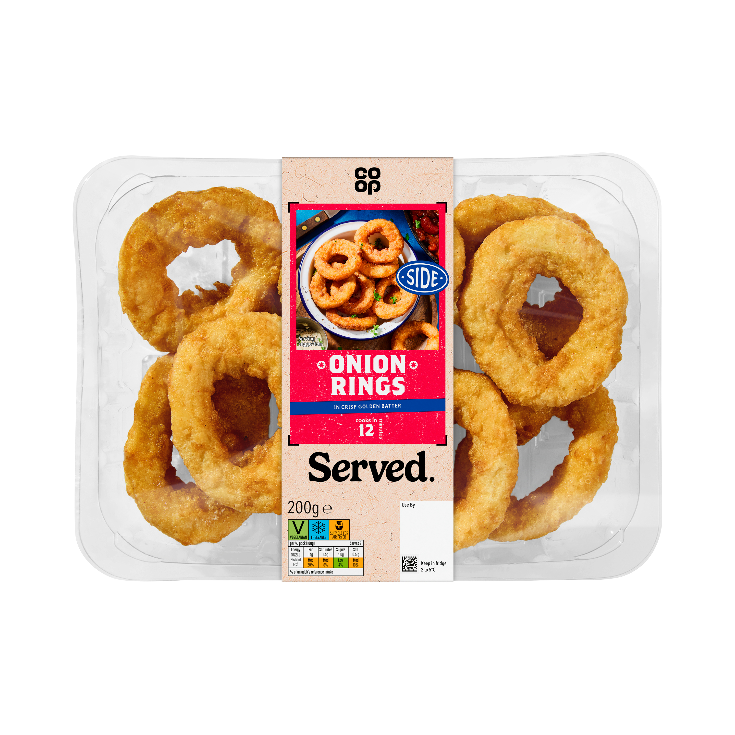 Co-op American BBQ Onion Rings 200g