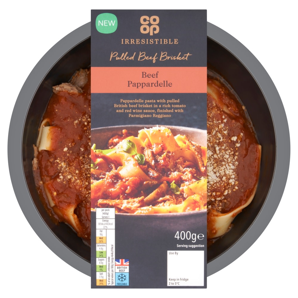 Co-op Irresistible Beef Pappardelle 350g
