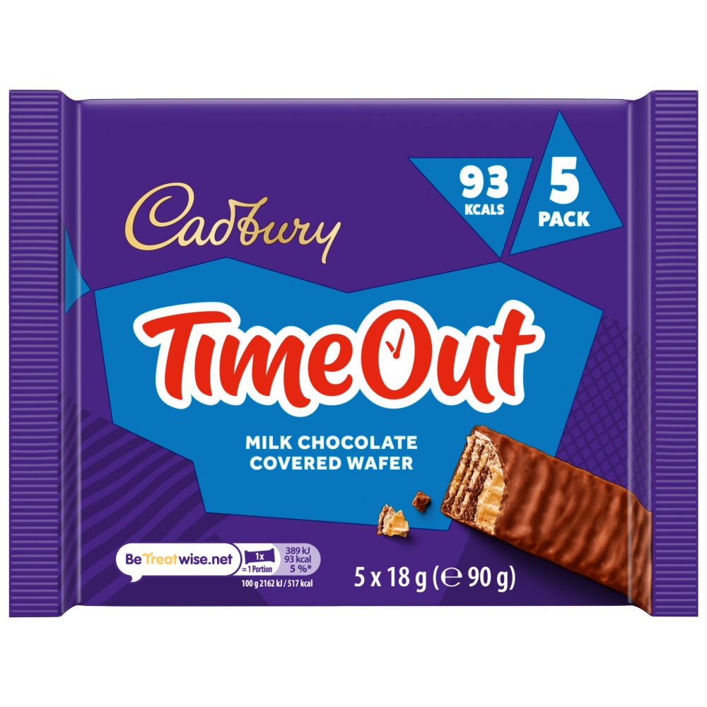 Cadbury Timeout Orange Chocolate Wafer Bars