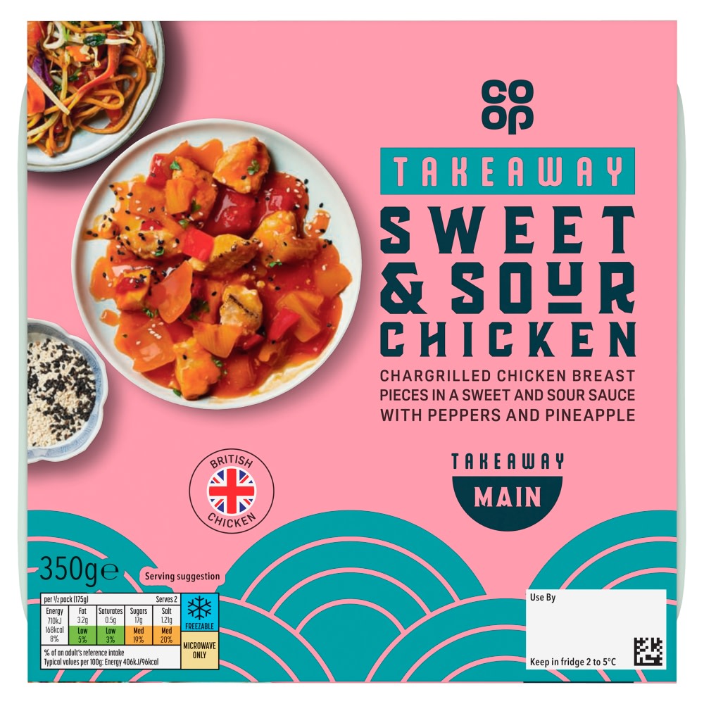 Co-op Takeaway Sweet & Sour Chicken Main 350g