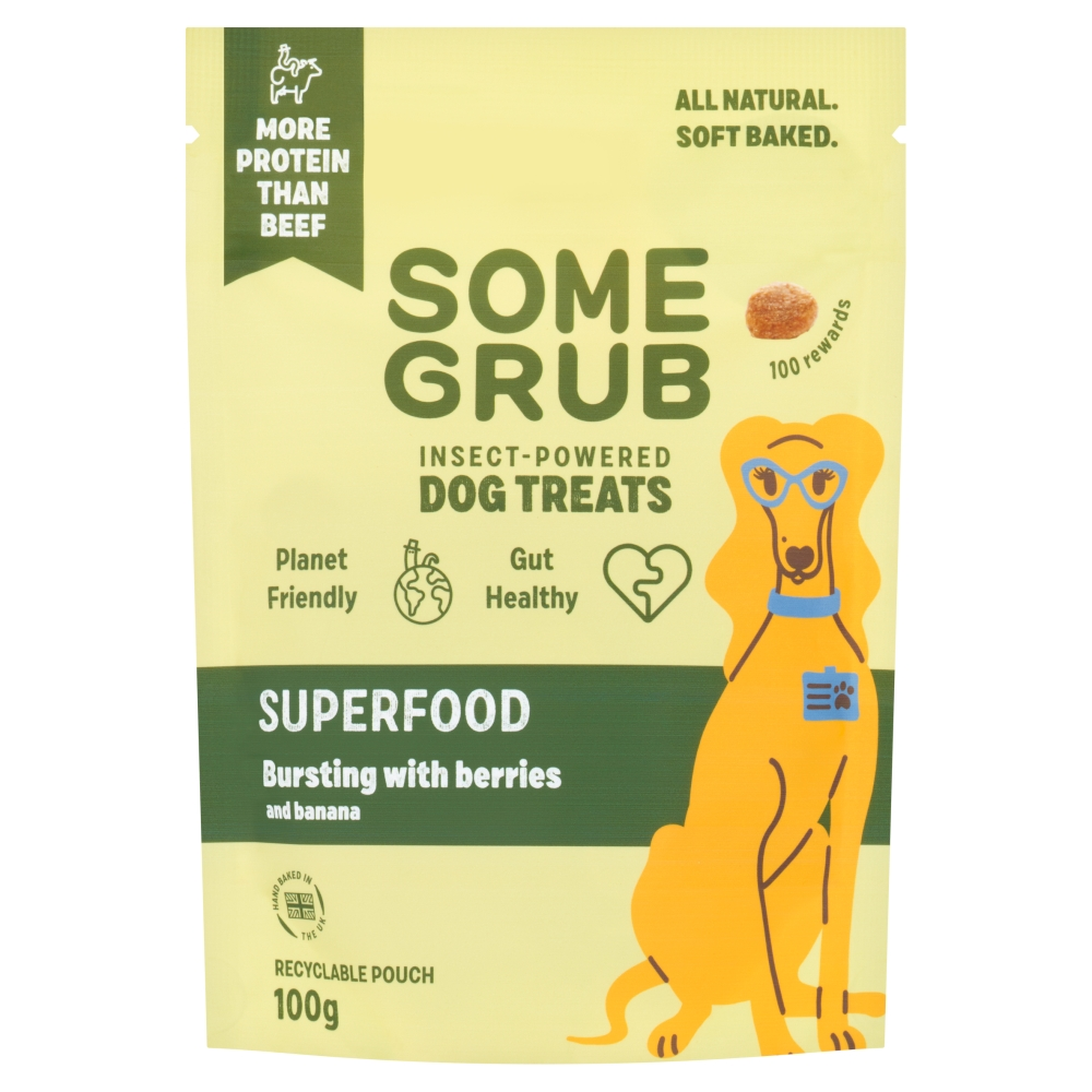 Some Grub Superfood Bursting with Berries and Banana Dog Treats 100g
