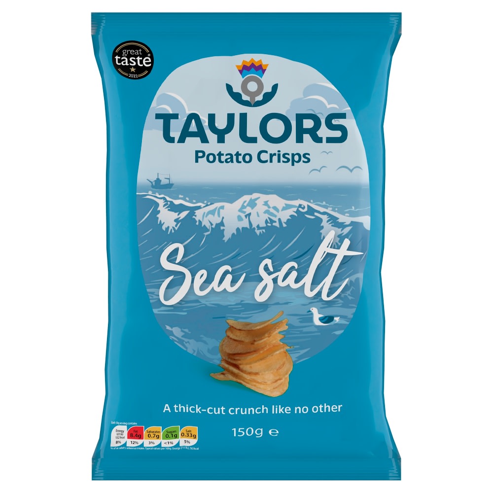 Taylors Sea Salt Potato Crisps 150g