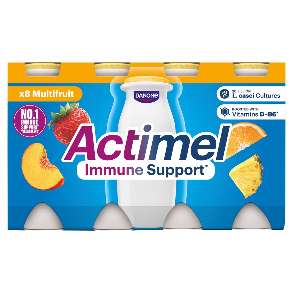 Danone Actimel Multifruit Drink 8 x 100g