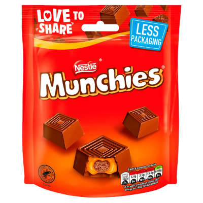 Nestlé Munchies Milk Chocolate & Caramel Sharing Bag 104g