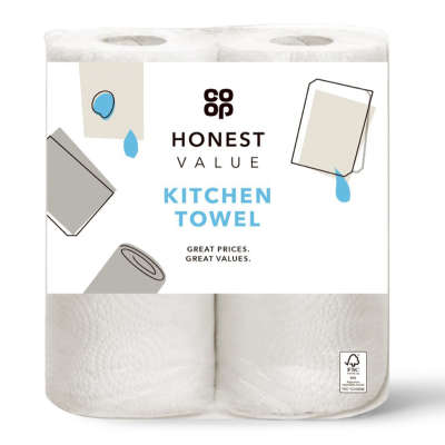 Co-op Honest Value Kitchen Towel 2 Pack