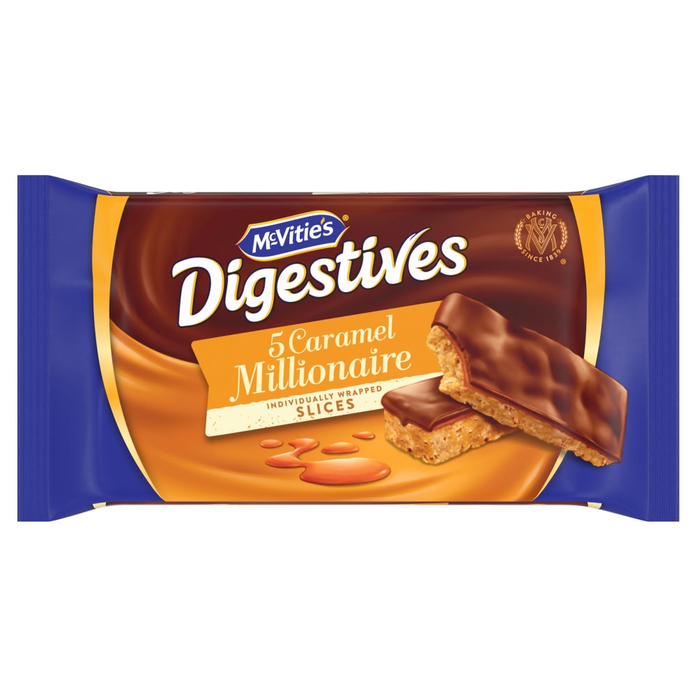 McVitie's Digestive Caramel Slices Cake Bars Multipack
