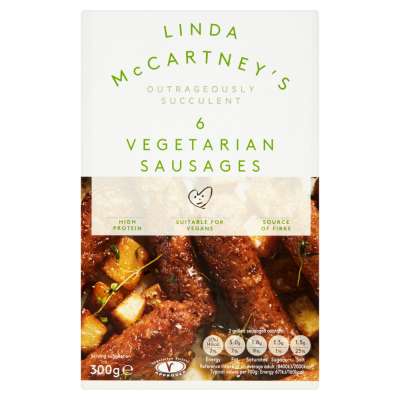 Linda McCartney 6 Vegetarian Sausages 300g