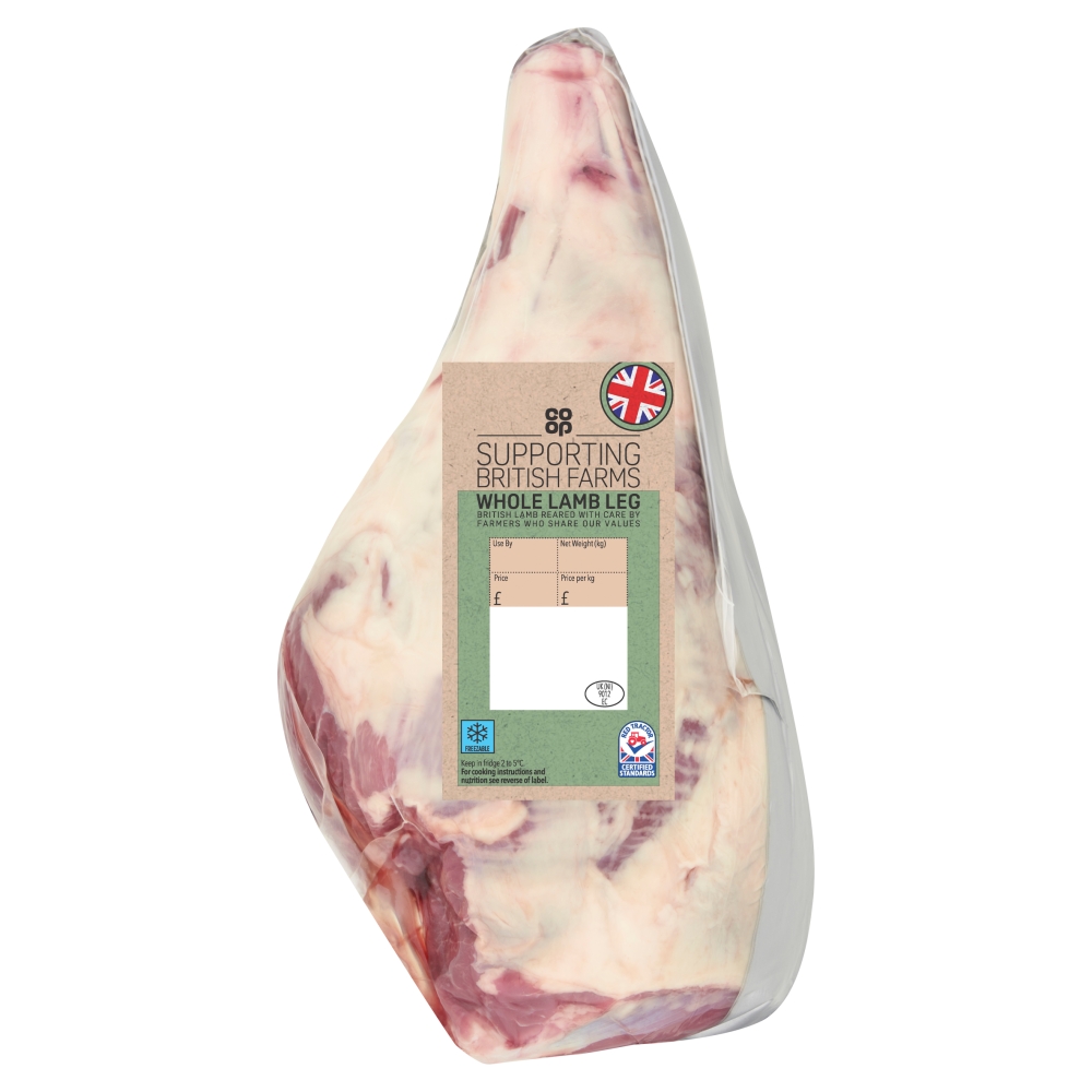 Coop British Lamb Whole Leg Avg 2.2kg
