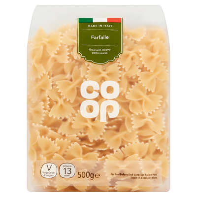 Co-op Farfalle Pasta Bows 500g