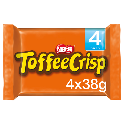 Toffee Crisp Milk Chocolate Bar Multipack 38g 4 Pack - Co-op