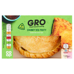 GRO Chunky Veg Pasty 130g