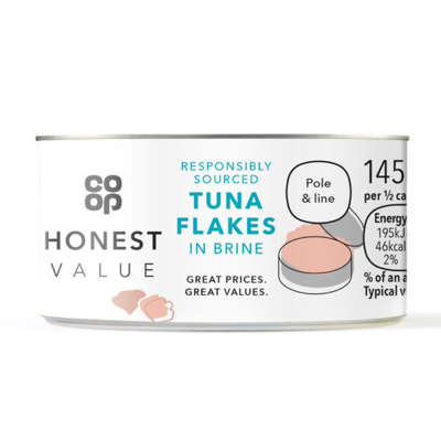 Co-op Honest Value Tuna Flakes in Brine 145g