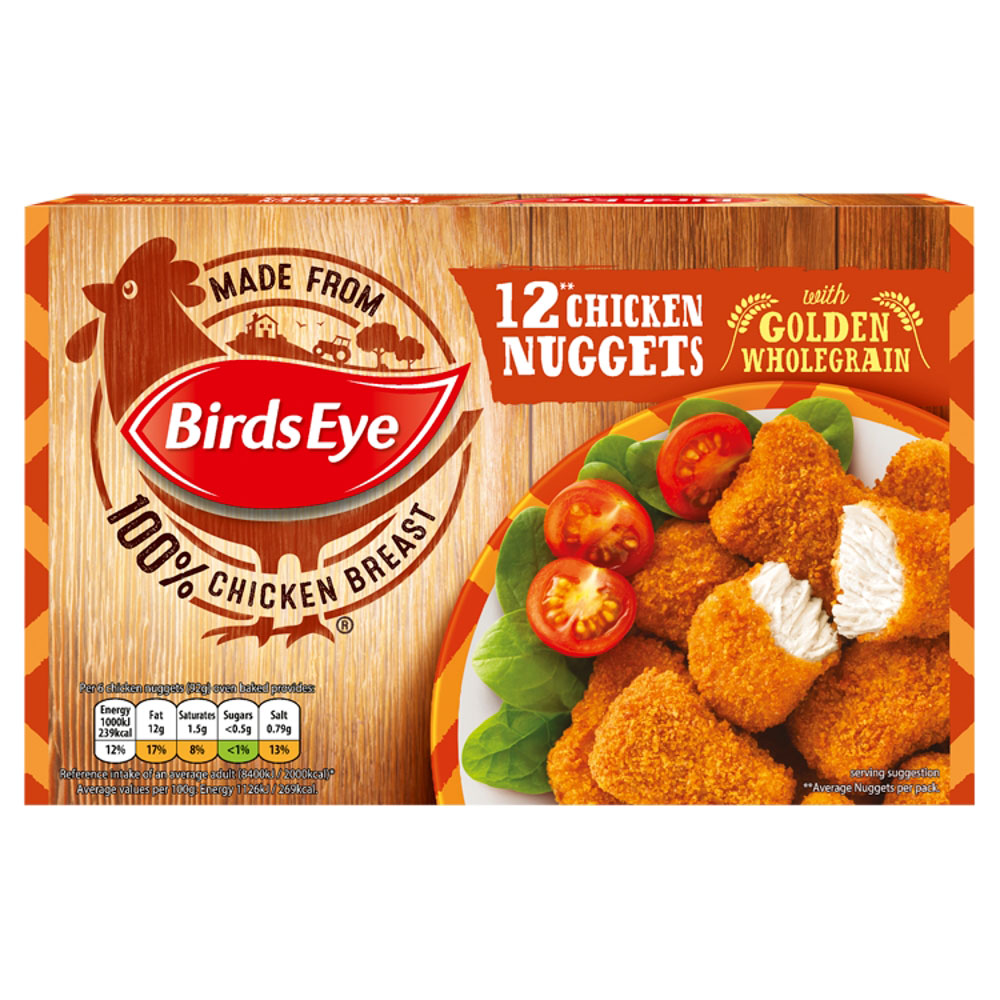 Birds Eye 12 Wholegrain Chicken Nuggets 190g