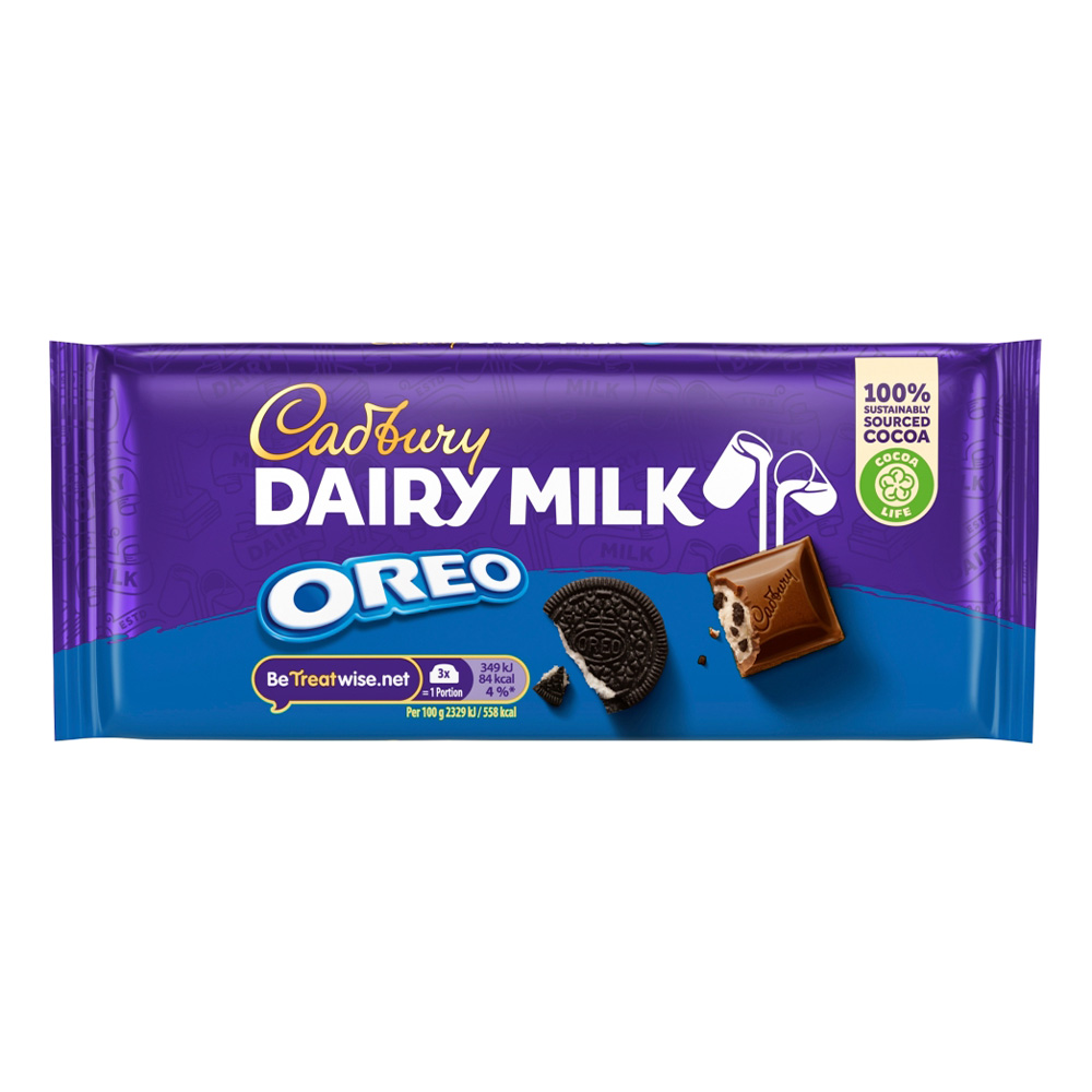 Cadbury Dairy Milk Oreo Chocolate Bar 120g - Co-op