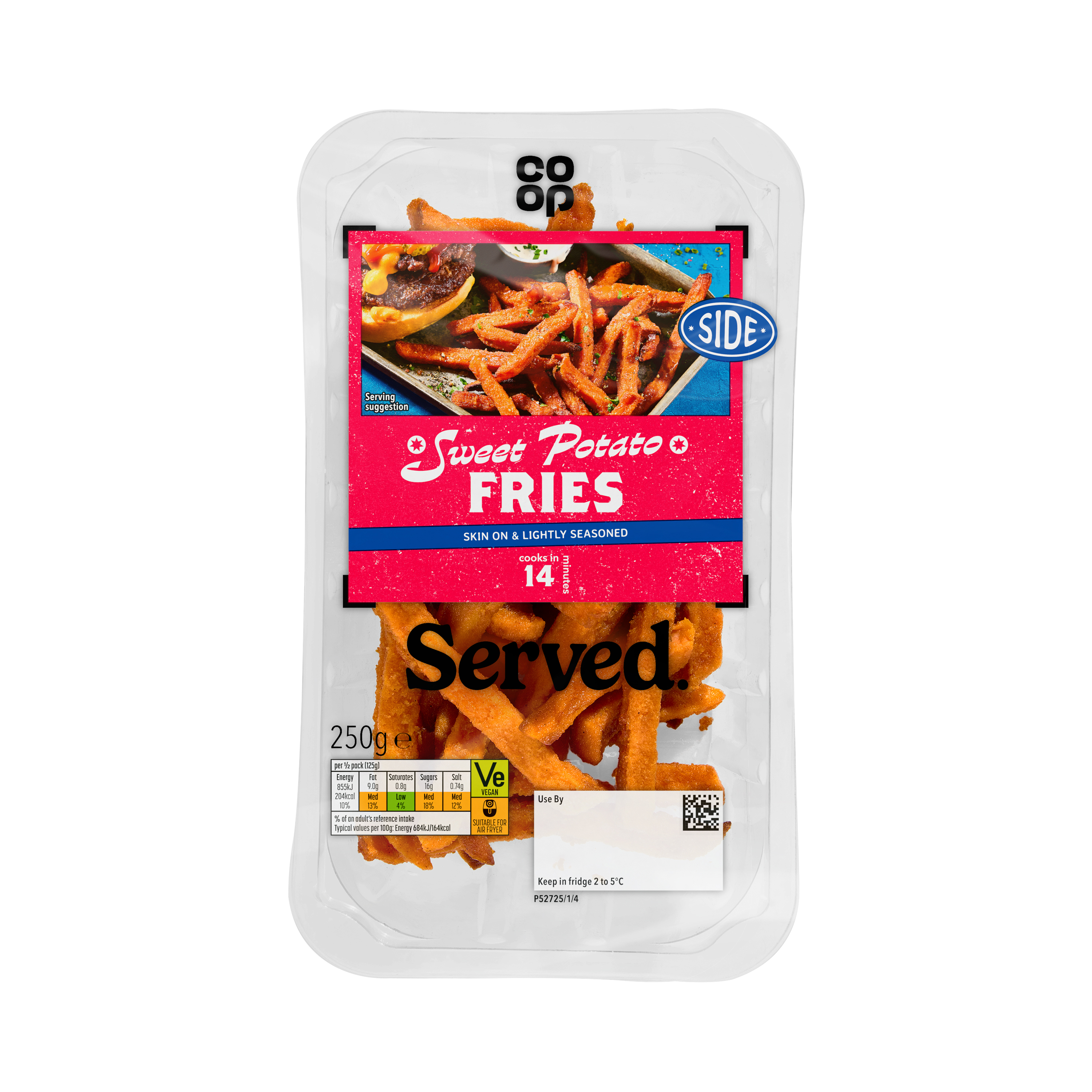Co-op Sweet Potato Fries 250g