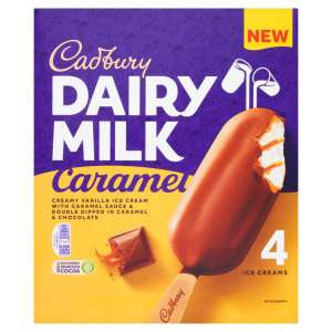 Cadbury Caramel Ice cream 4 x 90ml 