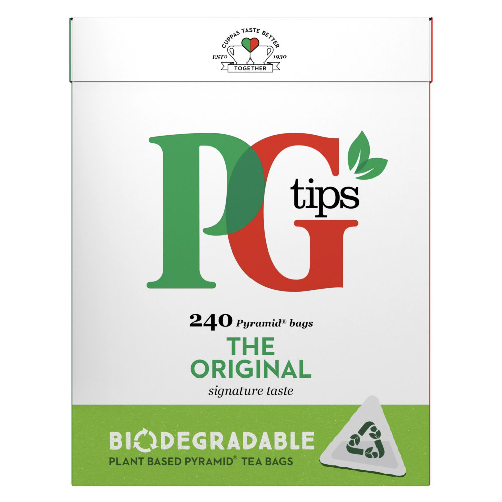 PG Tips 240 Pyramid Tea Bags 696g - Co-op