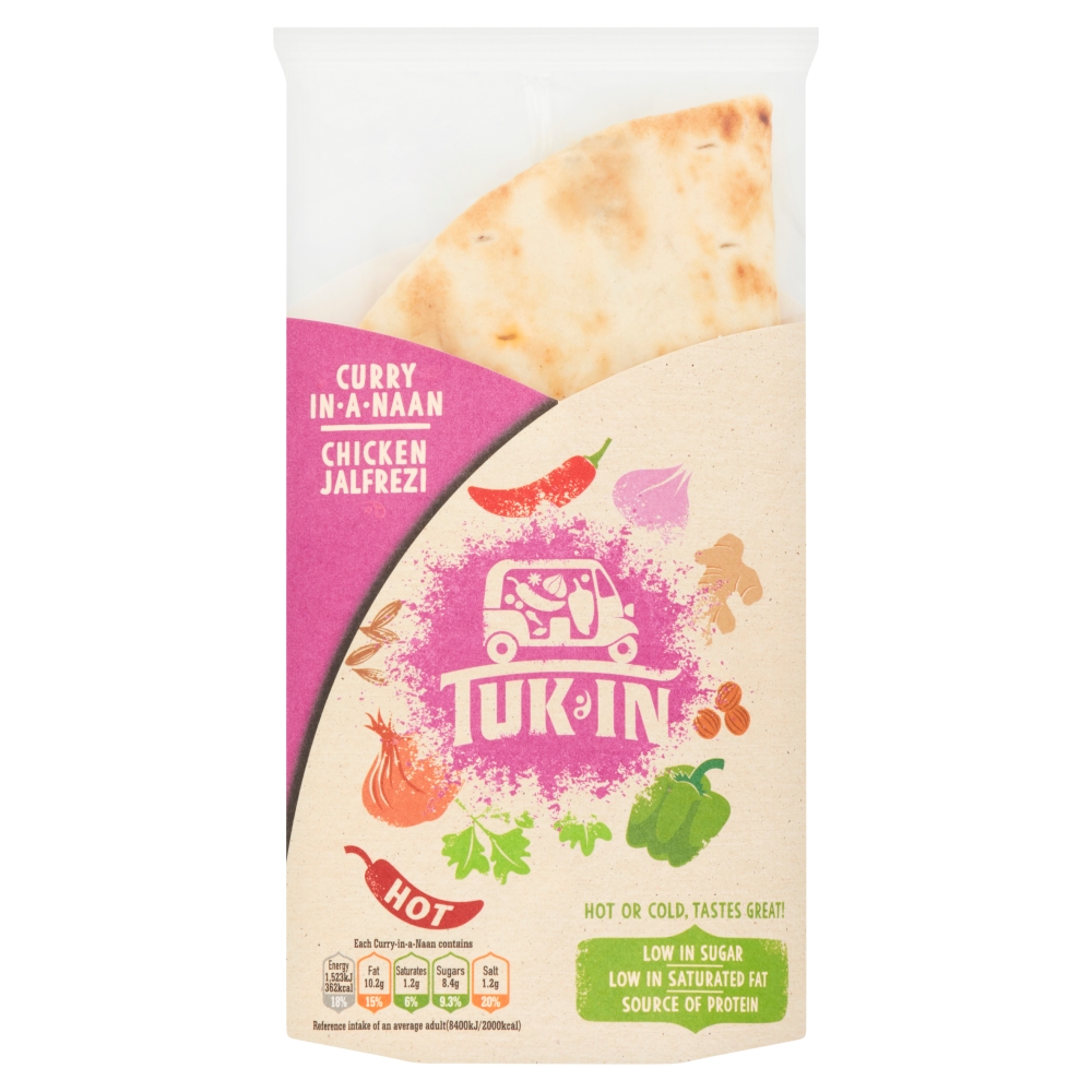 Tuk In Foods Curry in a Naan Chicken Jalfrezi