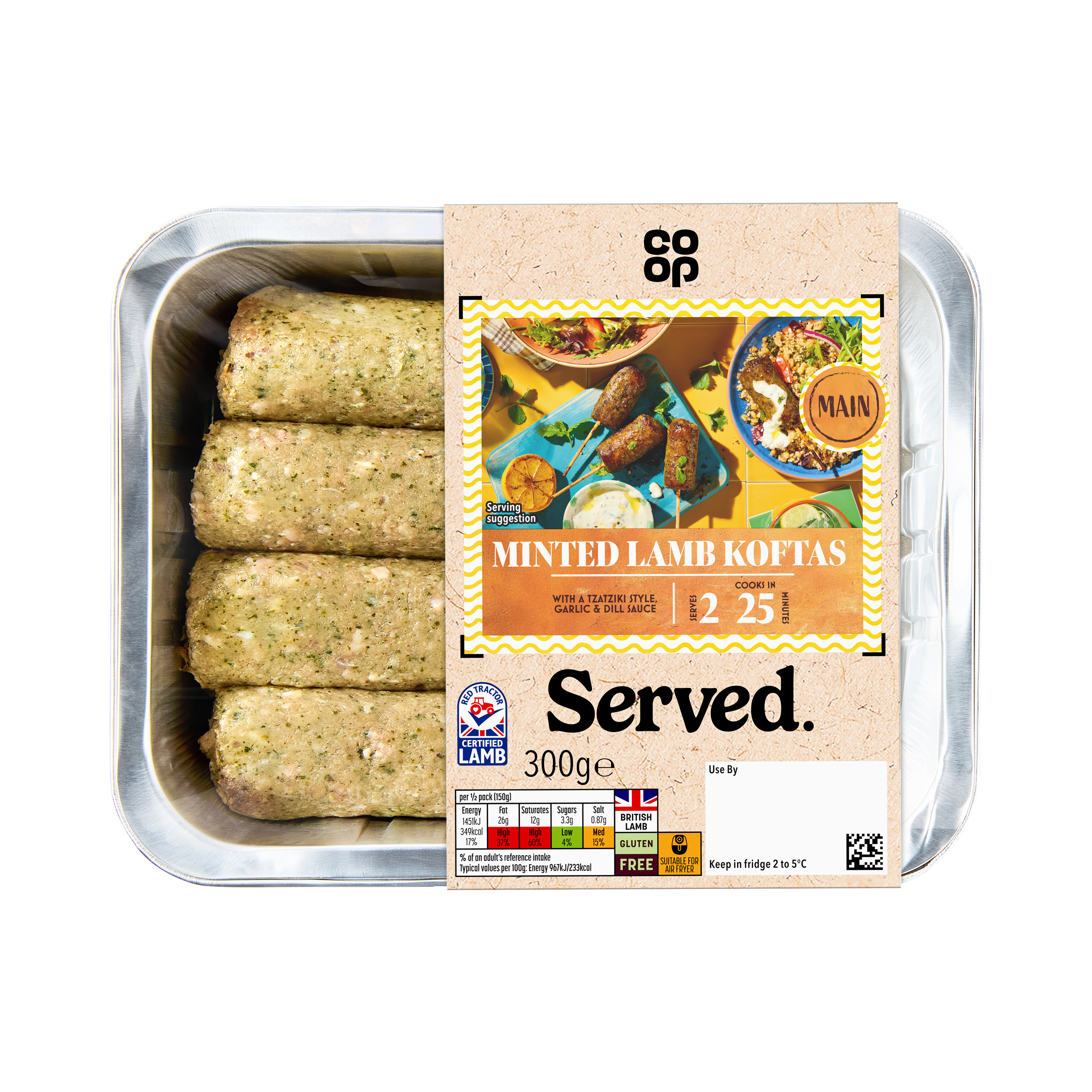 Co-op Minted Lamb Koftas 300g
