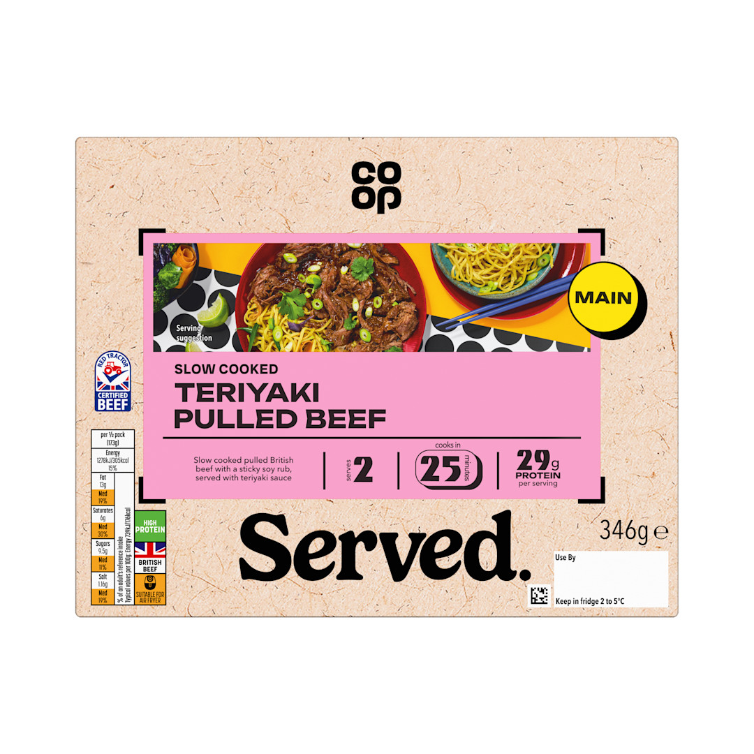 Co-op Teriyaki Pulled Beef 346g